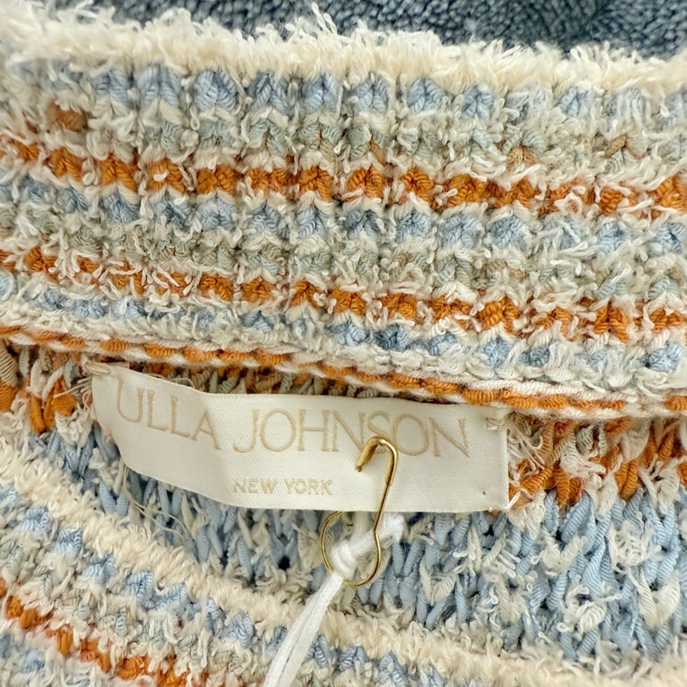 NWT Ulla Johnson Arquette Fringe detail Sweater in Lily Size M - Picture 9 of 16
